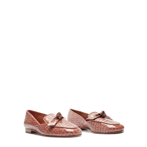 Clarita Belgian Crocco Loafer in Clay