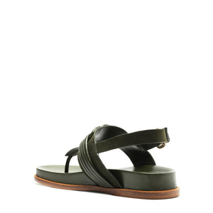 Vicky Sandal in Botanic Green