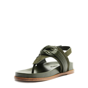 Vicky Sandal in Botanic Green