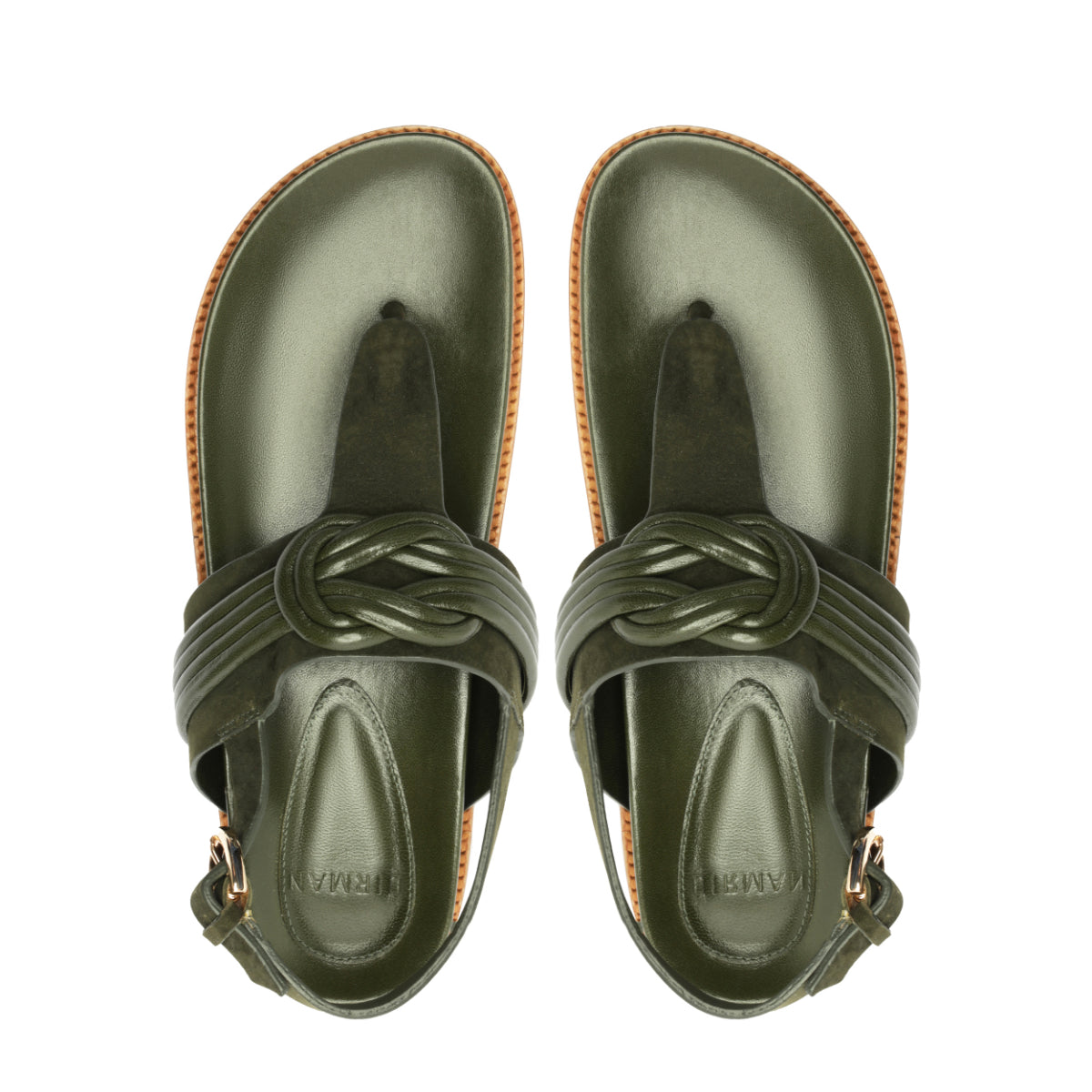 Vicky Sandal in Botanic Green