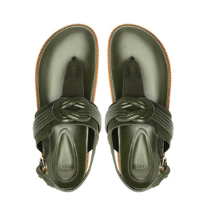 Vicky Sandal in Botanic Green