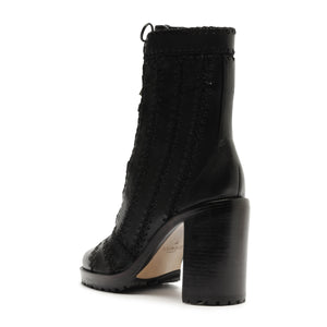 Regina Combat Block 90 Bootie in Black