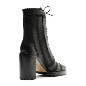 Regina Combat Block 90 Bootie in Black