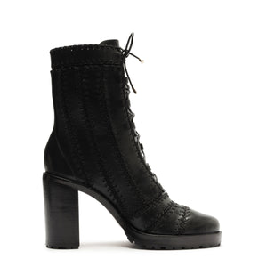 Regina Combat Block 90 Bootie in Black