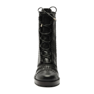 Regina Combat Block 90 Bootie in Black