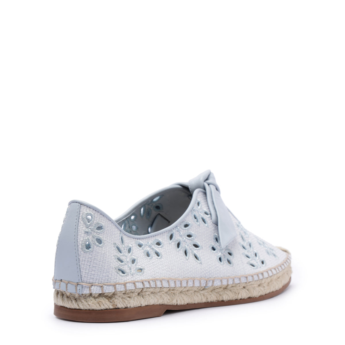 Clarita Summer Slipper Embroidery in Serene Blue