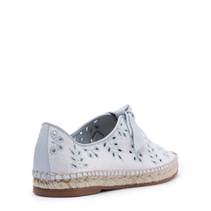 Clarita Summer Slipper Embroidery in Serene Blue