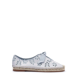 Clarita Summer Slipper Embroidery in Serene Blue