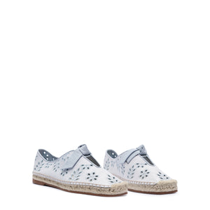 Clarita Summer Slipper Embroidery in Serene Blue