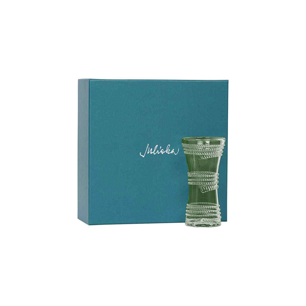 Ella 6" Corset Vase in Green