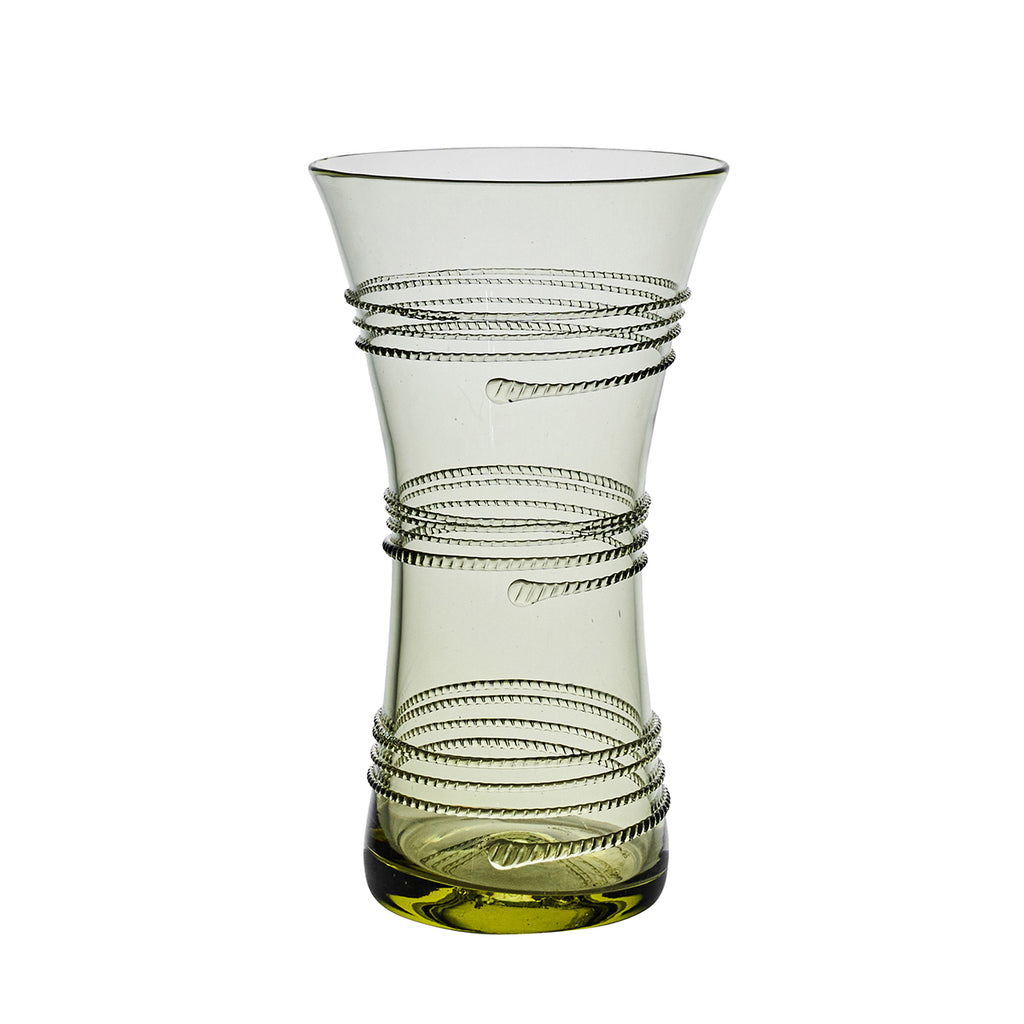 Ella 9" Corset Vase in Green