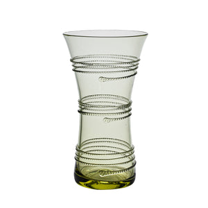 Ella 9" Corset Vase in Green