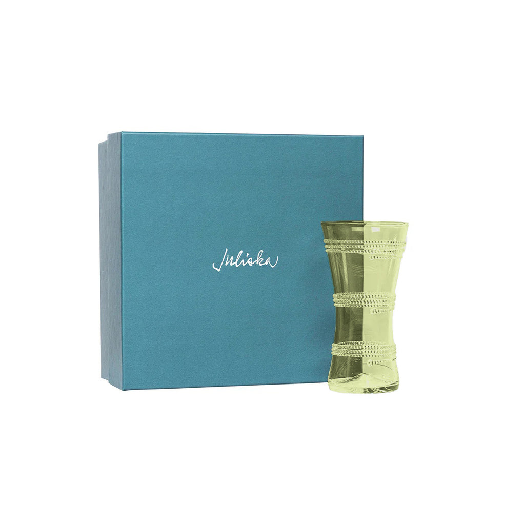 Ella 9" Corset Vase in Green
