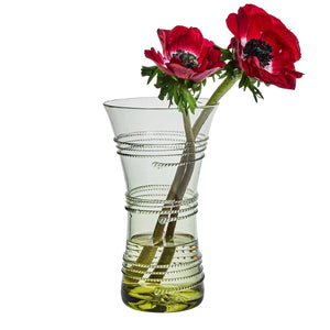 Ella 9" Corset Vase in Green