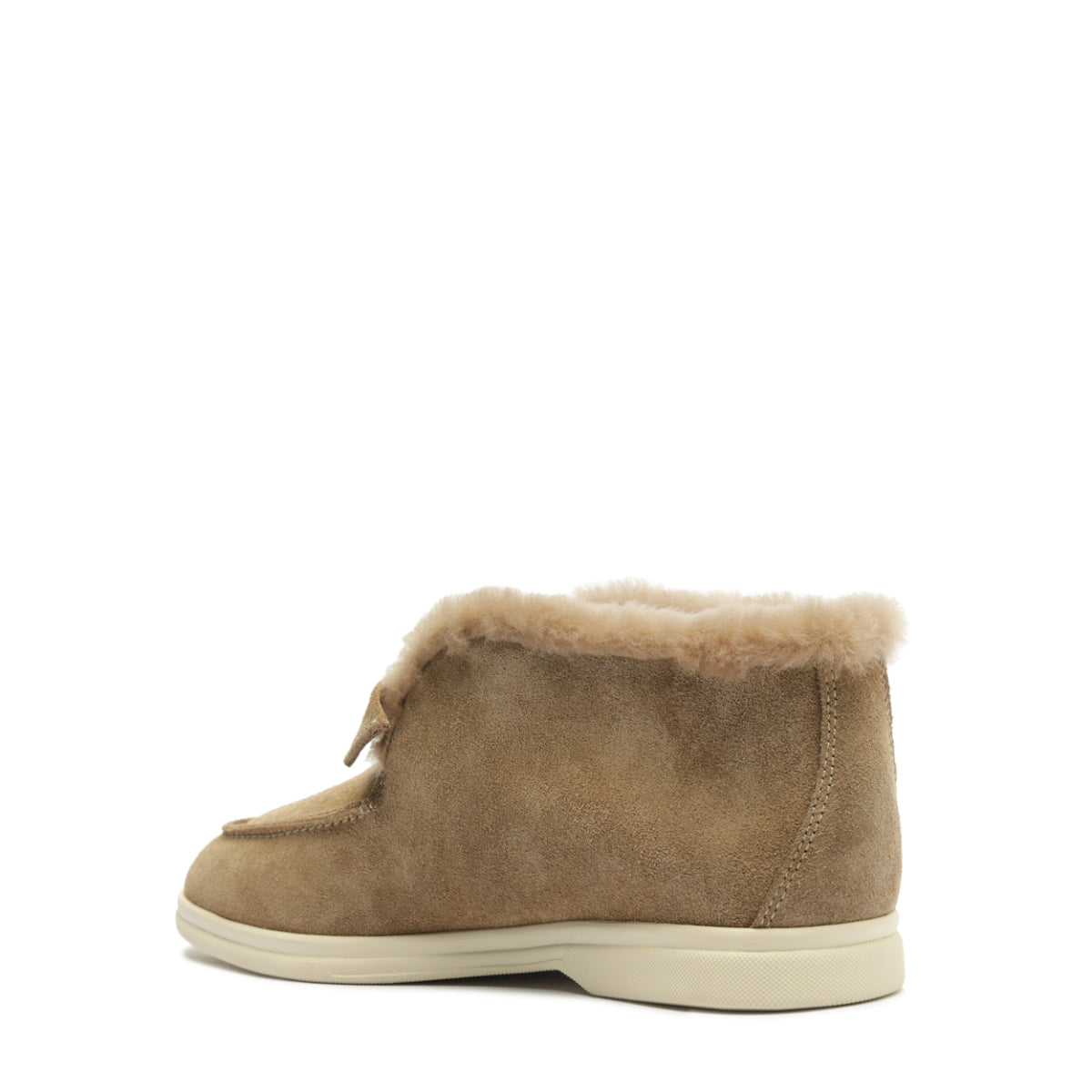 Clarita Shearling Slip On Bootie in Semolina