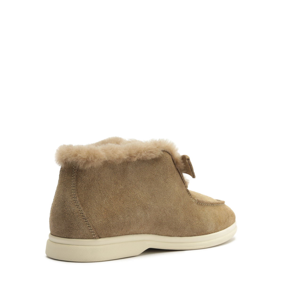 Clarita Shearling Slip On Bootie in Semolina