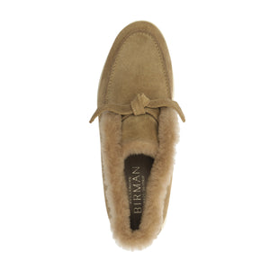 Clarita Shearling Slip On Bootie in Semolina