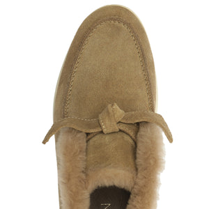 Clarita Shearling Slip On Bootie in Semolina