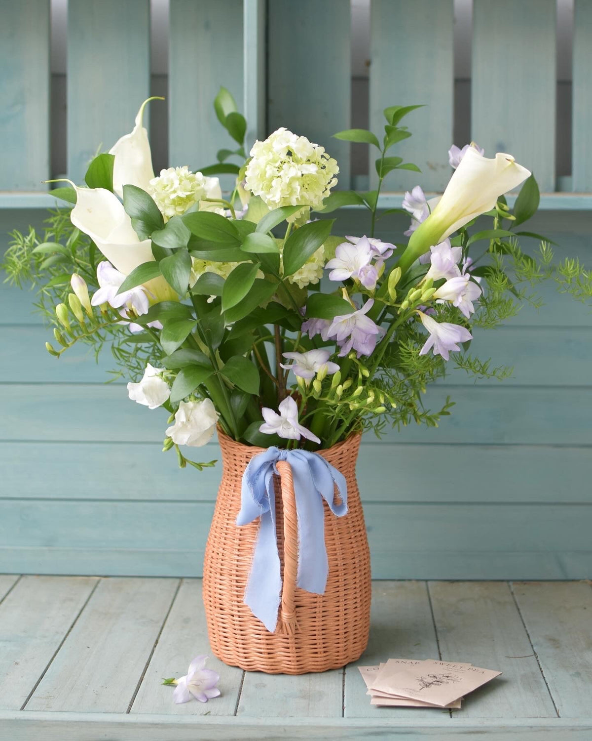 Rattan Flower Pitcher