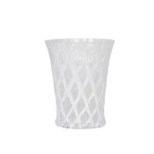 Trellis Small Tumbler in White