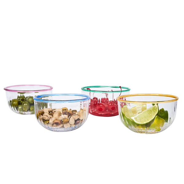 Nell 4.5" Bowl Assorted, Set of 4 in Multi