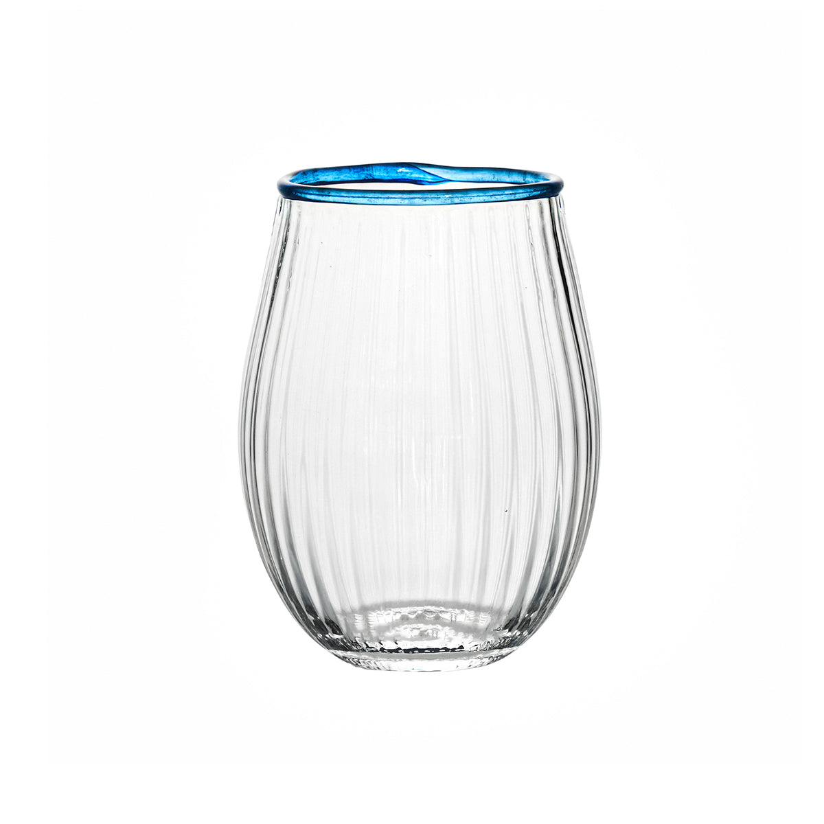 Nell Stemless Wine Glass in Chambray