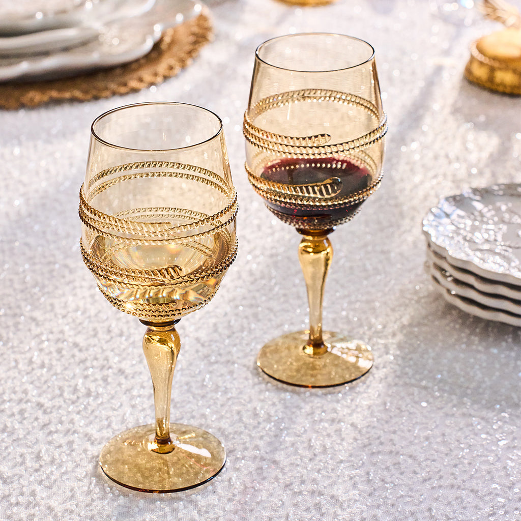 Ella Wine Glass in Amber