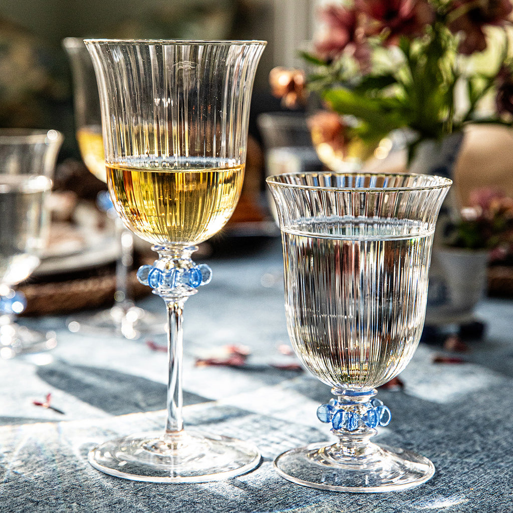 Nell Ruffle Goblet in Chambray