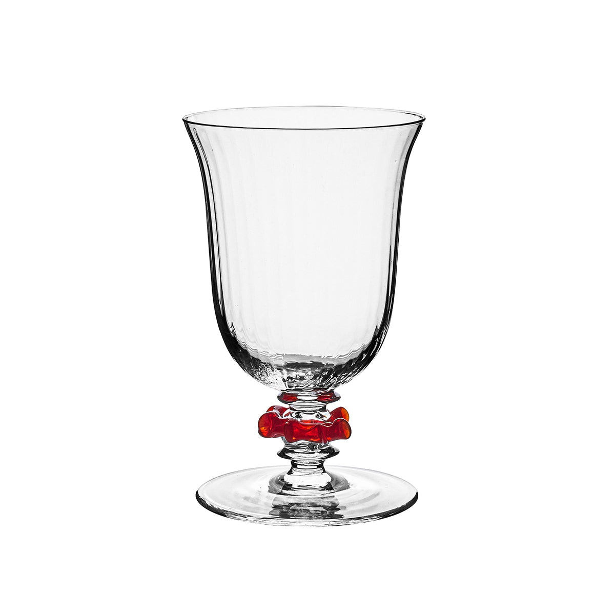 Nell Ruffle Goblet in Ruby