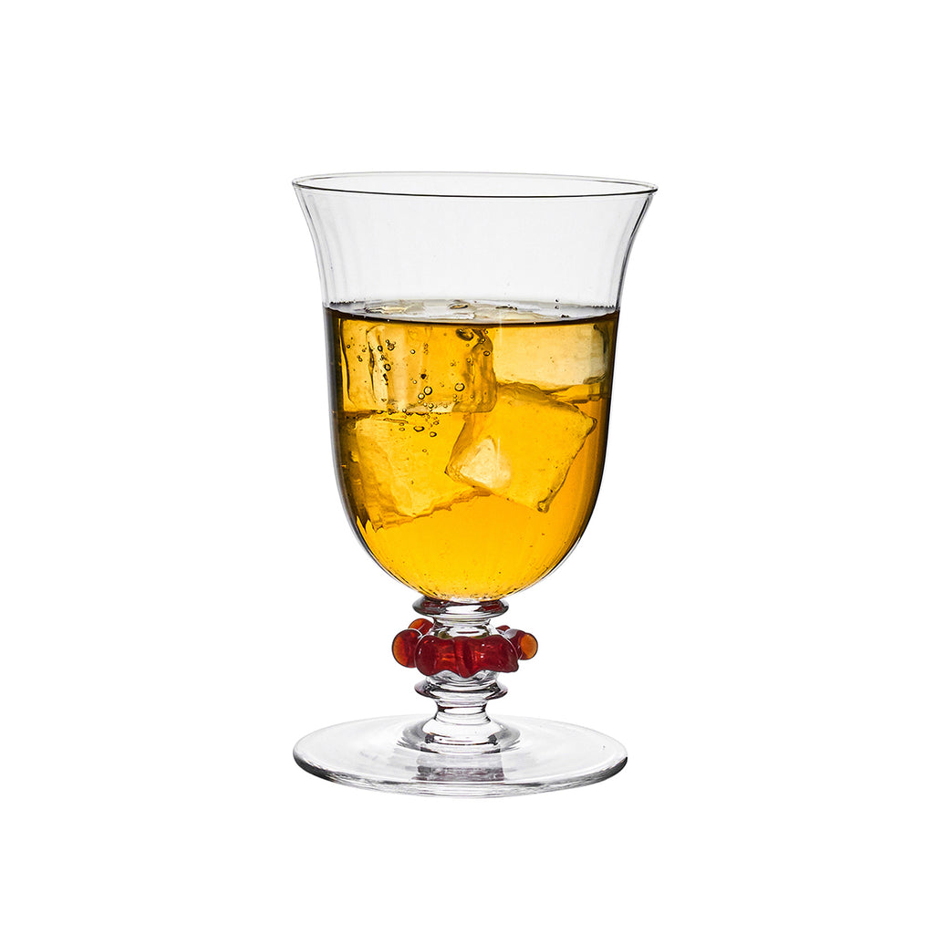 Nell Ruffle Goblet in Ruby