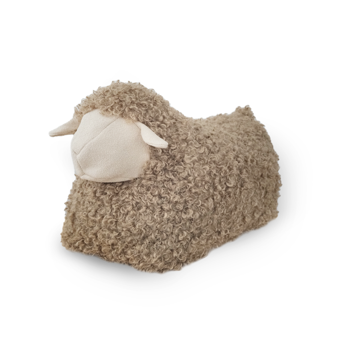 Baa Baa Sheep Poof in White