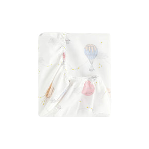 Touch The Sky Crib Sheet in Pink