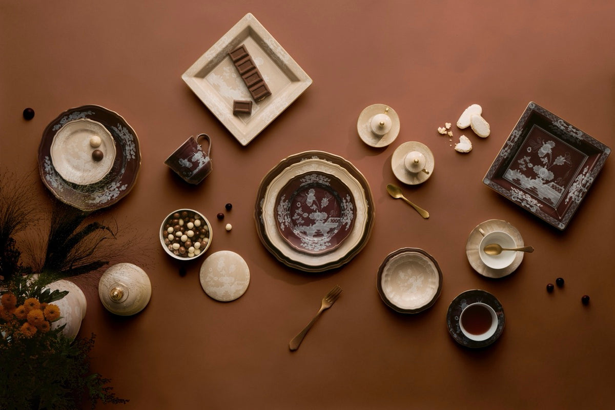 Oriente Italiano Antico Doccia Coffee Cup in Castagna