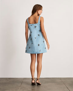 Barton Dress in Cloudy Seafoam