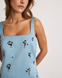 Barton Dress in Cloudy Seafoam