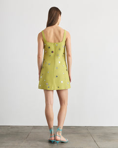 Barton Mirror Dress in Lime Mist