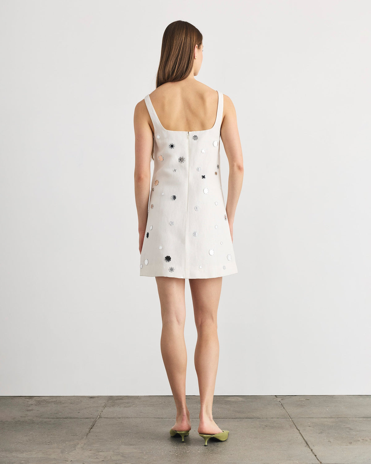 Barton Mirror Dress in Cream