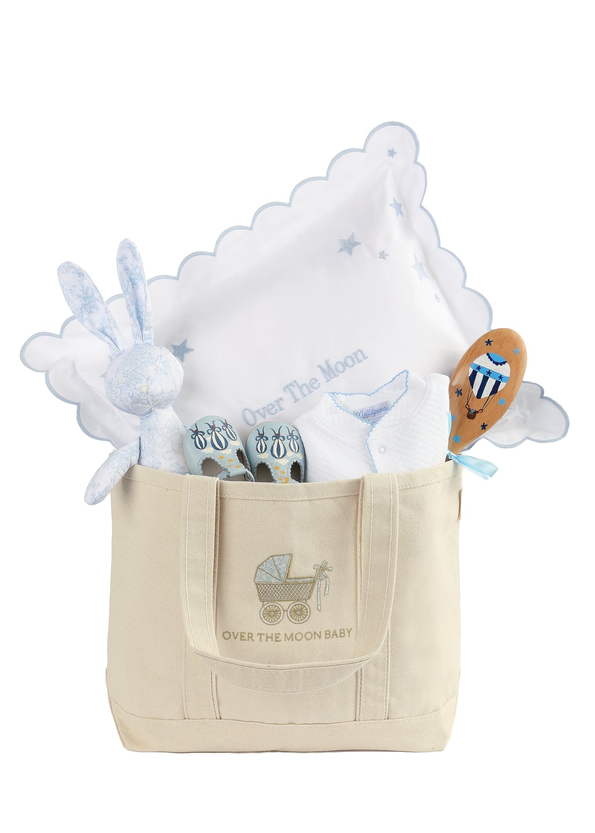 Over The Moon's "Over The Top" Blue Baby Bundle