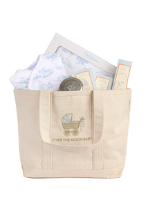 Over The Moon's Bath Baby Bundle in Blue