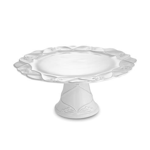 Arte Italica, Bella Bianca Stoneware, Cake Plate