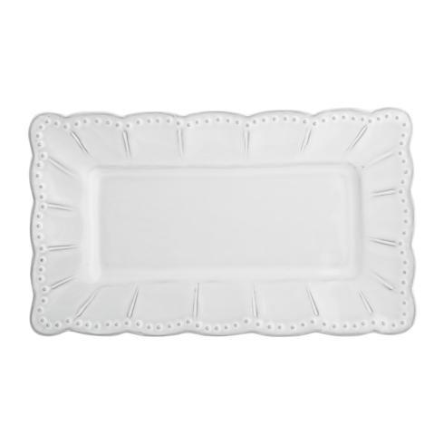 Arte Italica, Bella Bianca Stoneware, Small Rectangular Platter