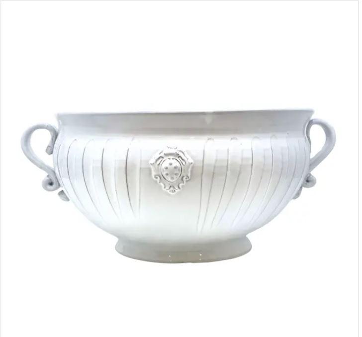 Arte Italica, Bella Bianca Stoneware, Bella Bianca Large Handle Pot