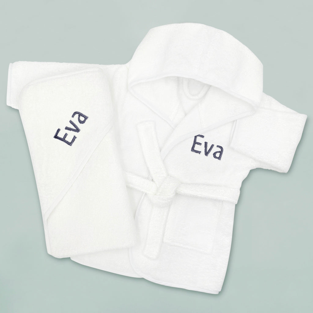 Baby Blooms Personalized Cozy Cuddles Gift Set, White - 0-12 Months- Terriberry