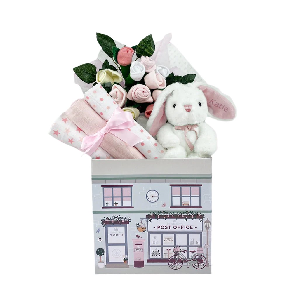 Personalised Little Bunny Welcome Baby Hamper