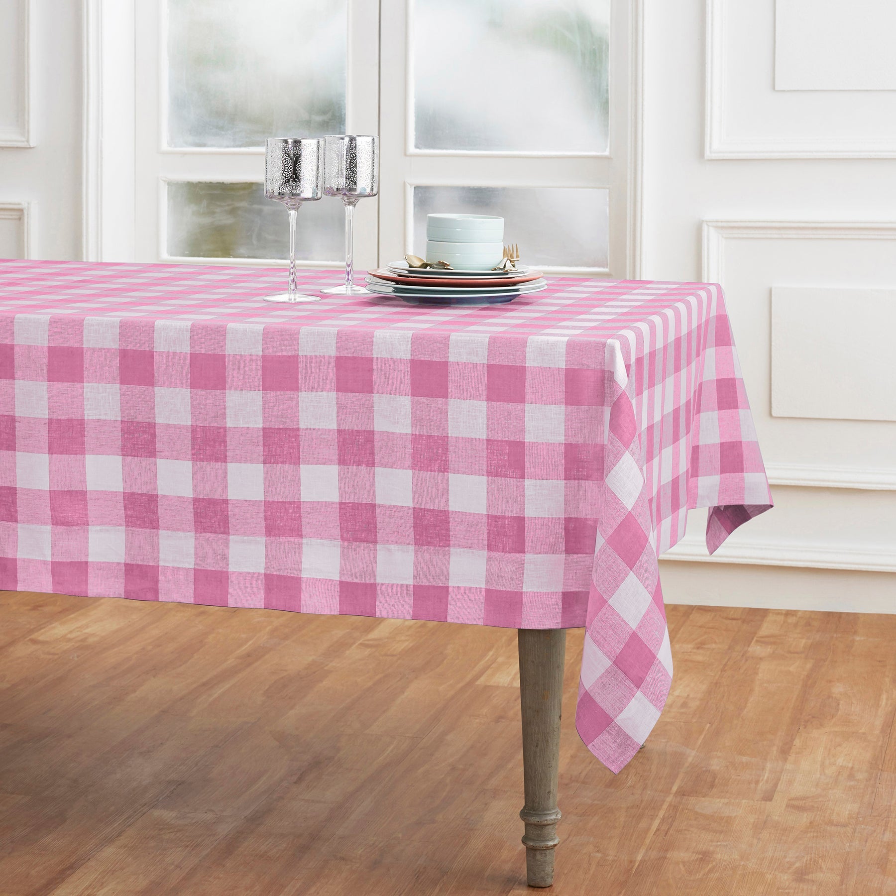 Buffalo Check Tablecloth Blue Belle