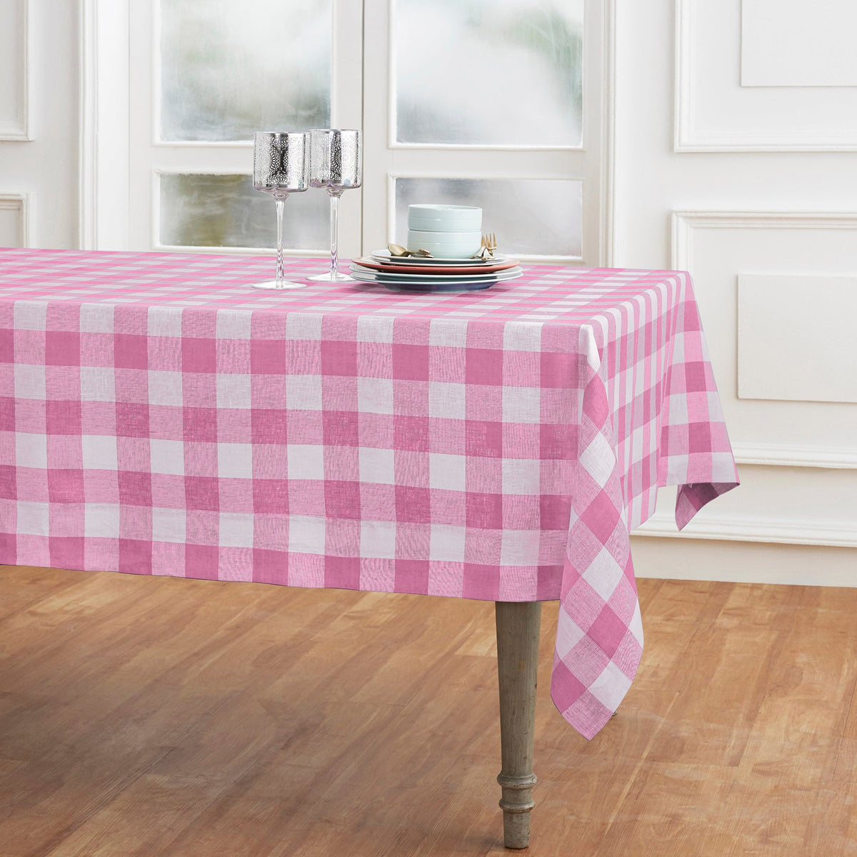 Buffalo Check Tablecloth Sage