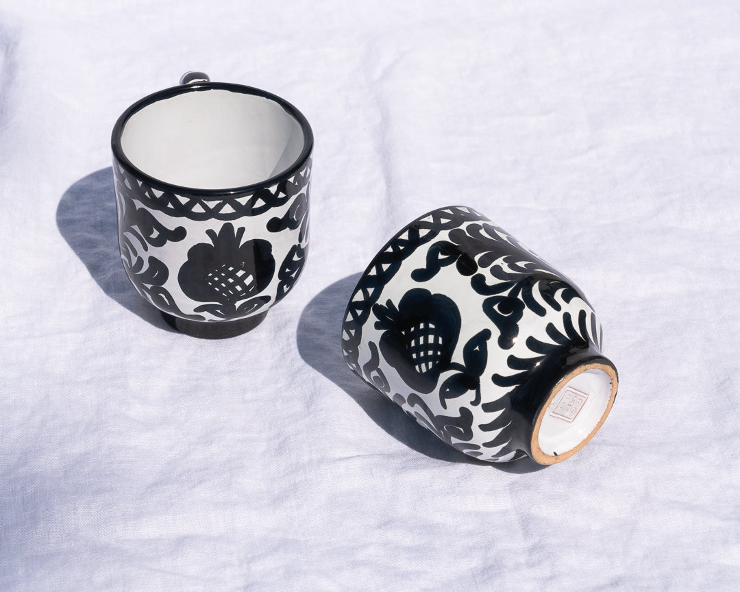 Mug With Hand Painted Designs