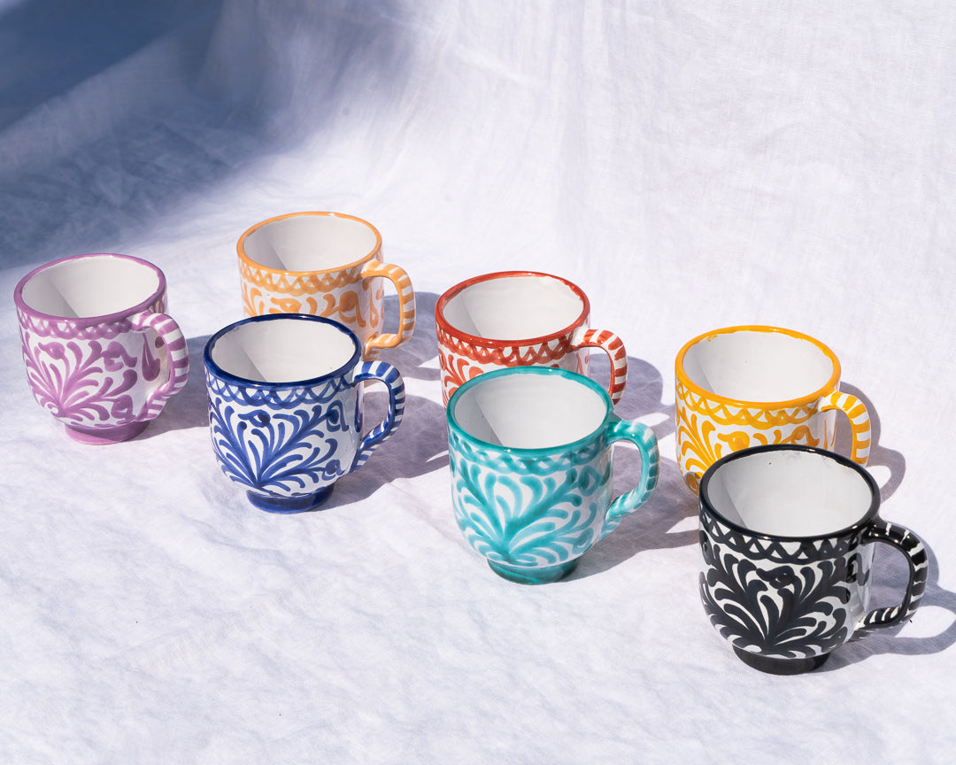 Mug With Hand Painted Designs