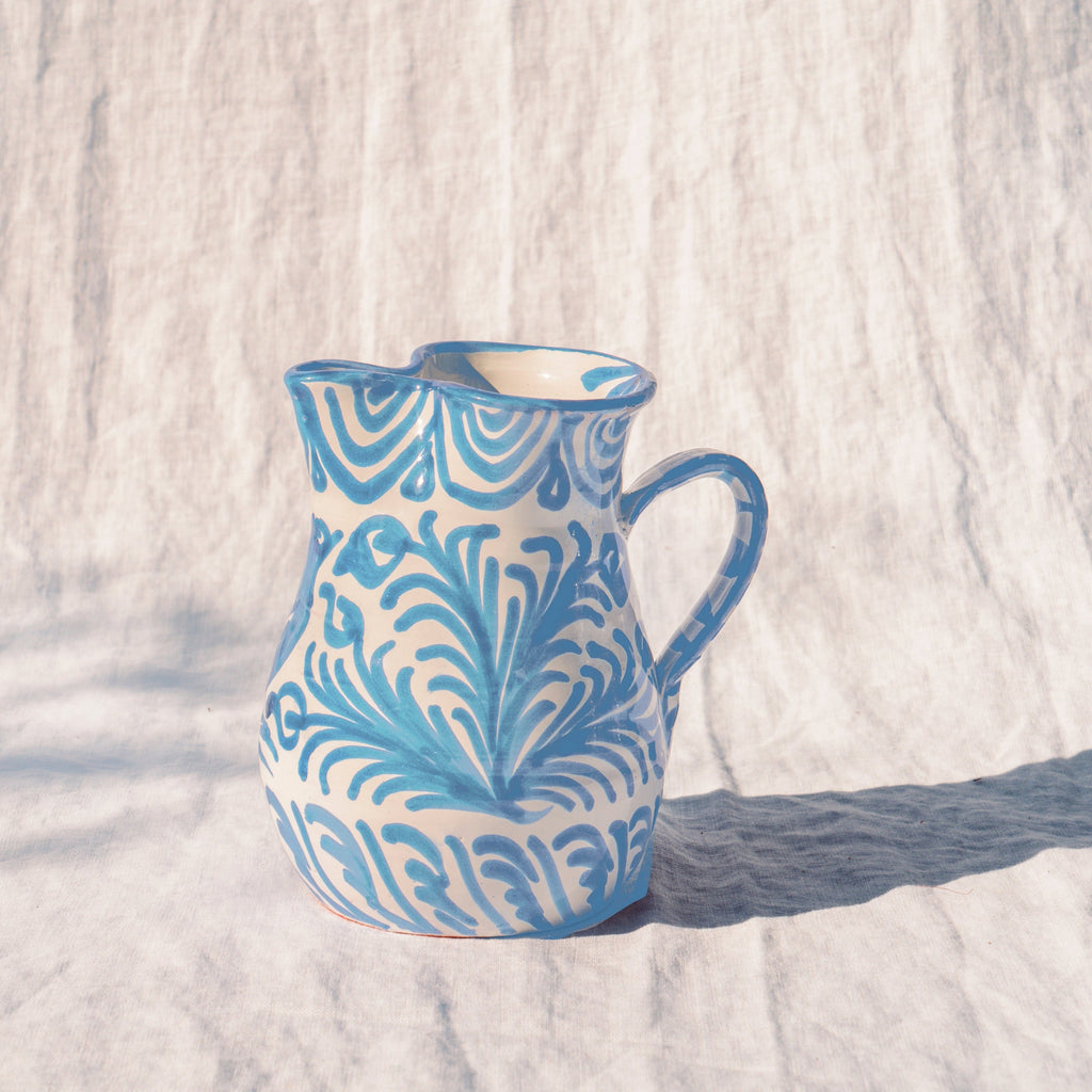 Small Pitcher With Hand Painted Designs