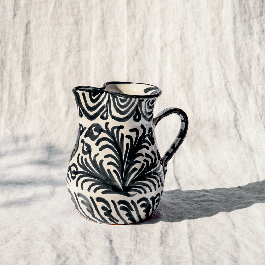 Small Pitcher With Hand Painted Designs